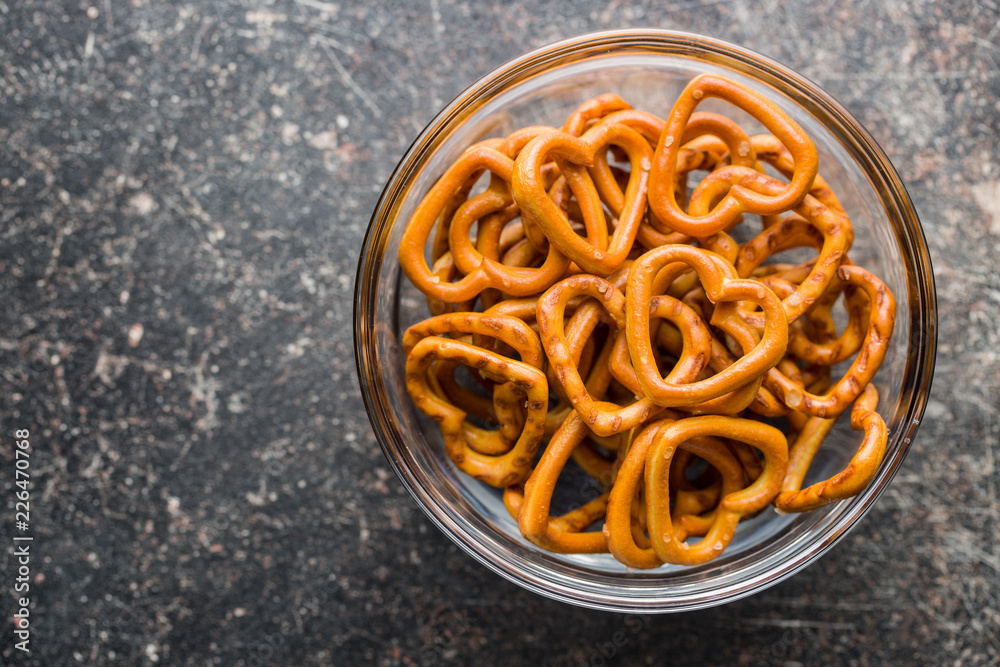 Heart shaped pretzel. Heart shaped pretzel.