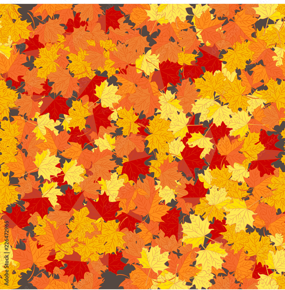 Autumn vector seamless pattern. Autumn vector seamless pattern.