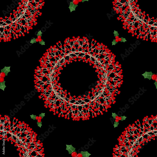 Red Berry Christmas Wreath ...