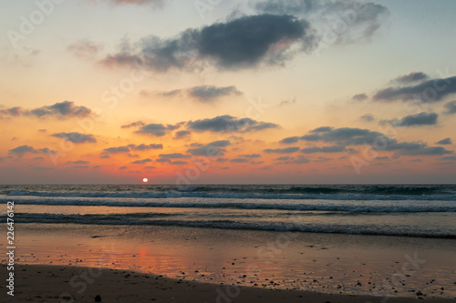 Sunset on the Mediterranean, horizontal