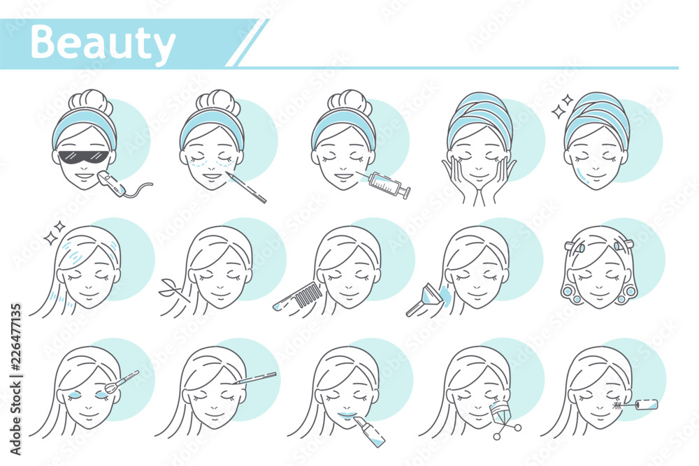 Fototapeta premium Beauty Make up Icon