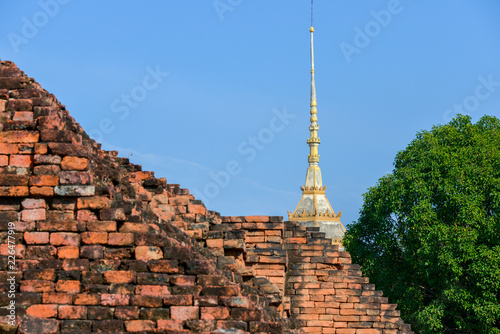 Ancient Stupa at Wat Phra Prathon Chedi photo