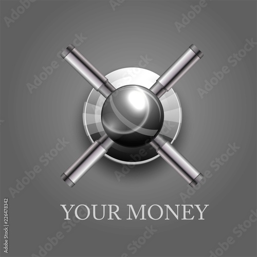 Safe and deposit vector