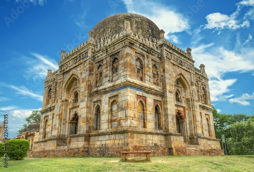 Sheesh Gumbad - tomb from the last lineage of the Lodhi Dynasty. It is situated in Lodi Gardens city park in Delhi, India