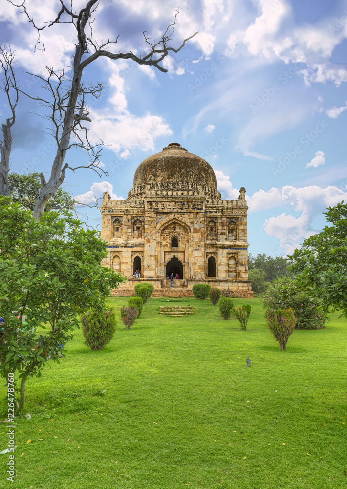 Sheesh Gumbad - tomb from the last lineage of the Lodhi Dynasty. It is situated in Lodi Gardens city park in Delhi, India Sheesh Gumbad - tomb from the last lineage of the Lodhi Dynasty. It is situated in Lodi Gardens city park in Delhi, India
