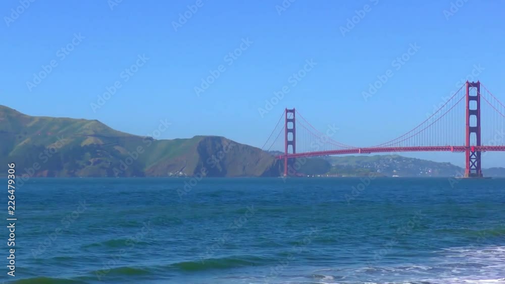 The Golden Gate Bridge as seen from China Beach, San Francisco, California, USA The Golden Gate Bridge as seen from China Beach, San Francisco, California, USA