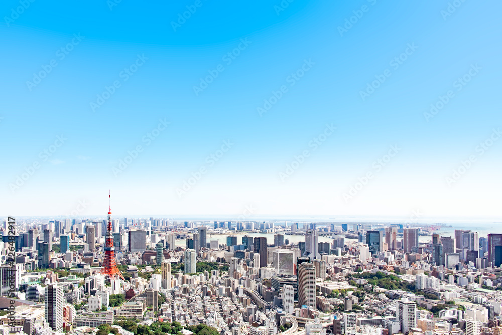 東京タワーと青空