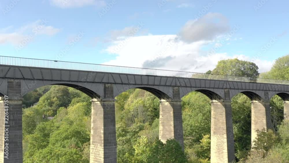 Pontcysyllte Aqueduct in North Wales Used for Barge Transport and Leisure Pontcysyllte Aqueduct in North Wales Used for Barge Transport and Leisure