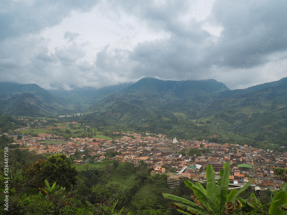 Overlooking the village of Jardin, Colombia