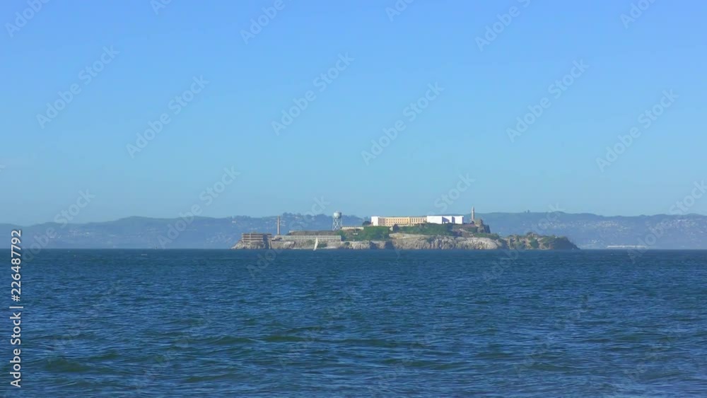 Alcatraz Island as seen from Chrissy Field in San Francisco, California, USA. Alcatraz Island as seen from Chrissy Field in San Francisco, California, USA.