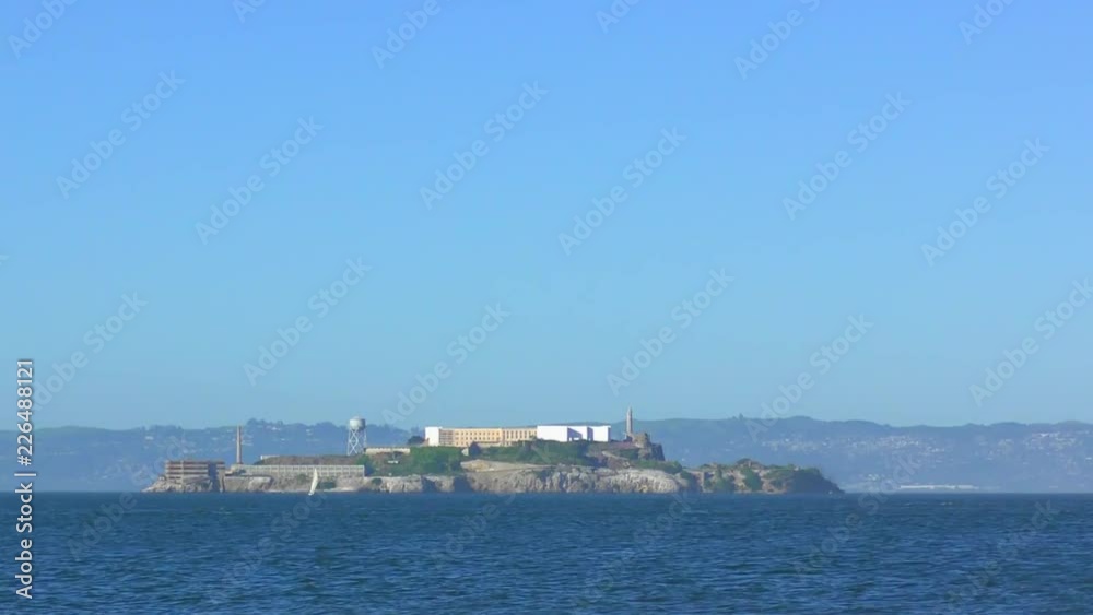 Alcatraz Island as seen from Chrissy Field in San Francisco, California, USA. Alcatraz Island as seen from Chrissy Field in San Francisco, California, USA.