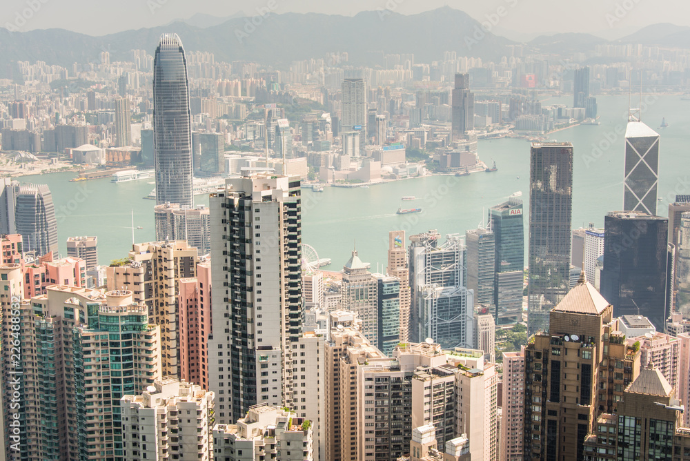 Hong Kong, a general view of the island