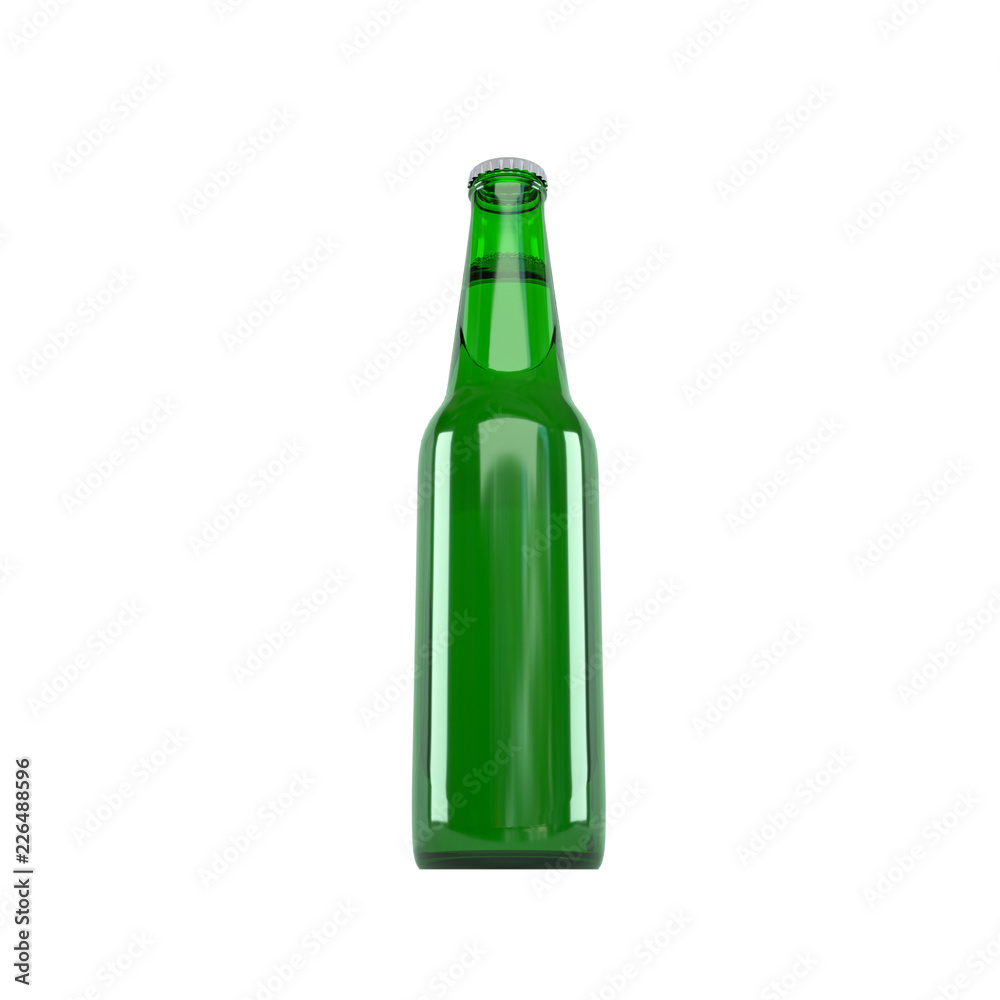 Empty beer bottle isolated on white background Empty beer bottle isolated on white background