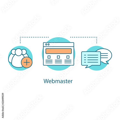 Social media concept icon