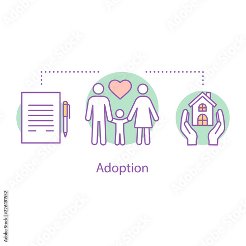 Adoption concept icon
