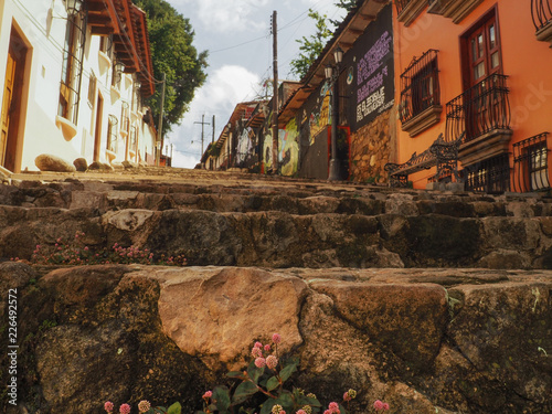 Streets of San Cristobal de las casas, Mexico photo