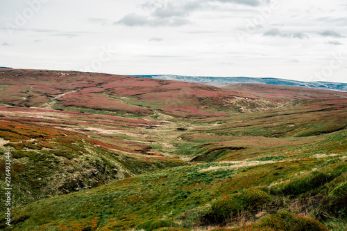 Obraz na płótnie Boulders, Hoper Woodlands Moor, Peak District National Park, United Kingdom w salonie