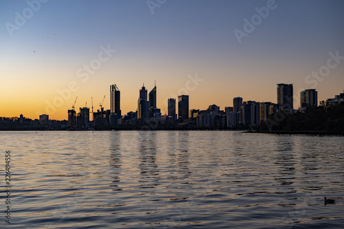 Perth - Western Australia - Skyline at Sunset