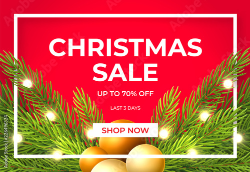 Christmas sale design with ...