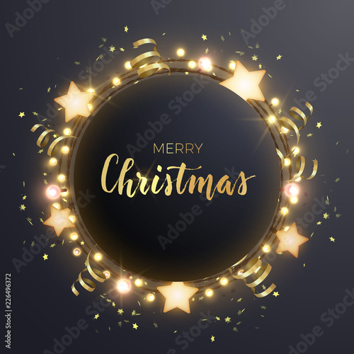 Round Christmas design with...