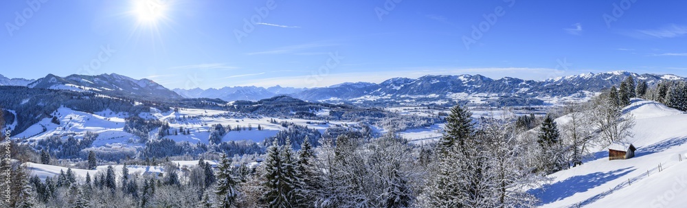 winterliches Oberallgäu nahe Sonthofen
