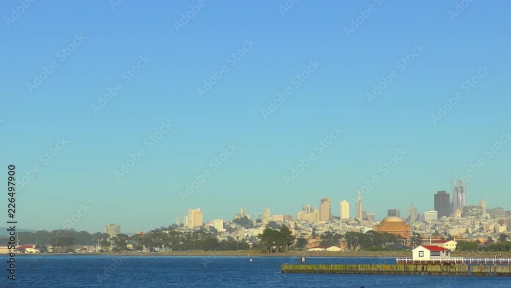San Francisco Skyline as seen from Chrissy Field in San Francisco, California, USA. San Francisco Skyline as seen from Chrissy Field in San Francisco, California, USA.