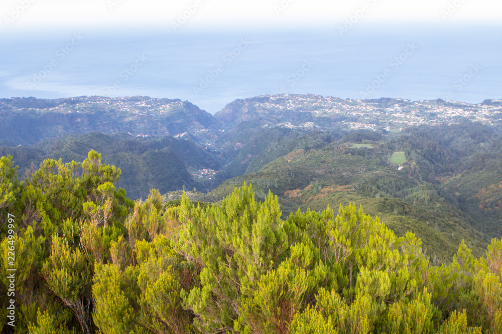 Mountain landscape on Madeira, Portugal Mountain landscape on Madeira, Portugal