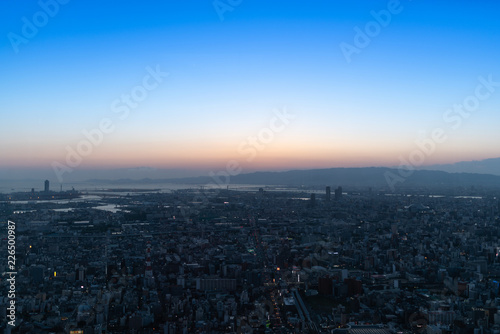大阪の夕焼け空 © hanhanhan