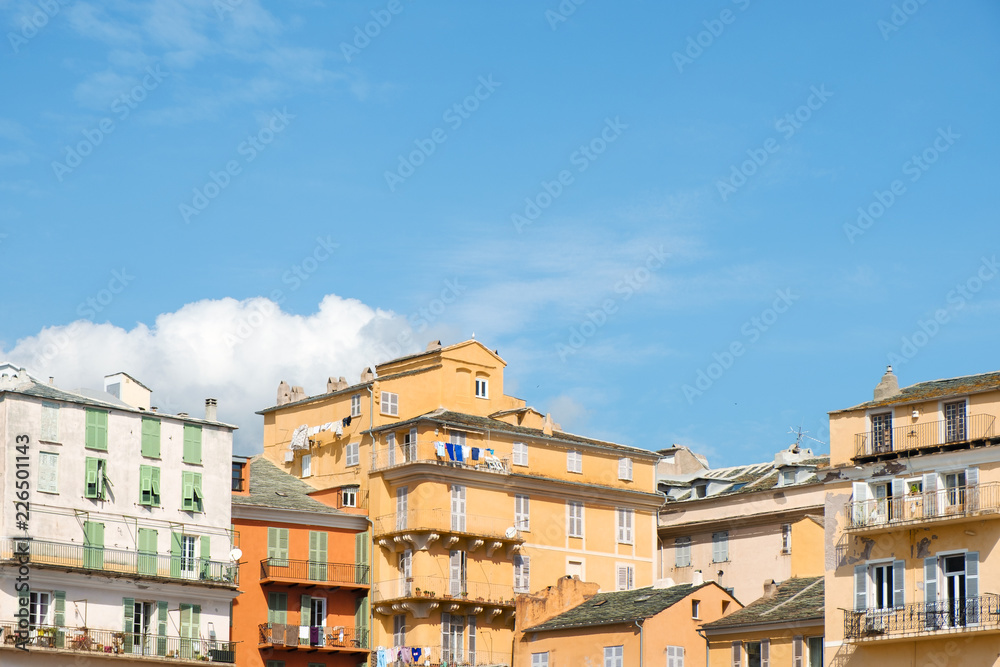 old town of Bastia, in Corsica, France old town of Bastia, in Corsica, France