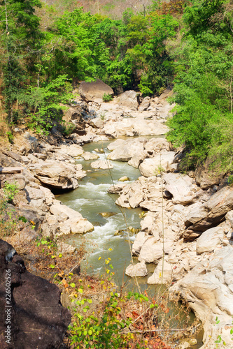 River in the forest at Op Luang National Park, Hot, Chiang Mai, Thailand. photo