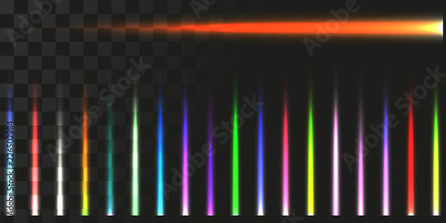 linear energy beams set. vector illustration of lasers