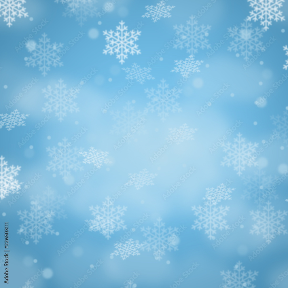 Weihnachten Hintergrund Schnee Karte Weihnachtskarte Dekoration Schneeflocke Quadrat Textfreiraum Copyspace