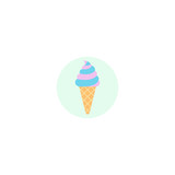 Ice cream vector icon isolated on background. Trendy sweet symbol. Logo illustration.