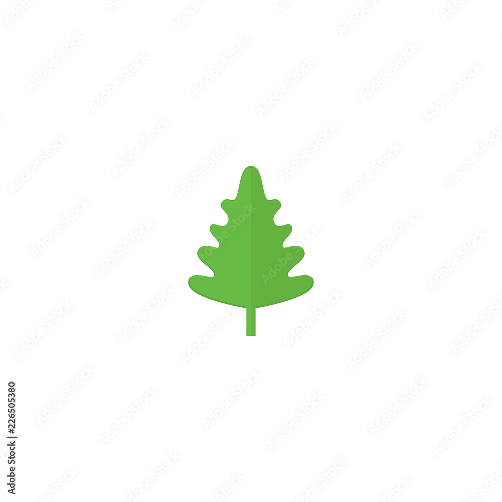 Lettuce leaf. Menu or a recipe illustration. Fresh and tasty food or cooking ingredient isolated on white background, vector illustration. Lettuce leaf. Menu or a recipe illustration. Fresh and tasty food or cooking ingredient isolated on white background, vector illustration.