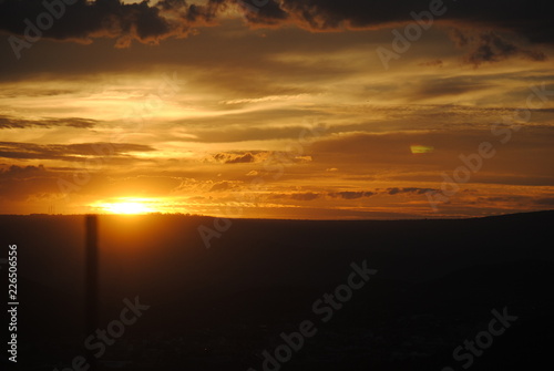 Sunset in the hills of the land of gold  Jacobina - Bahia - Brazil 