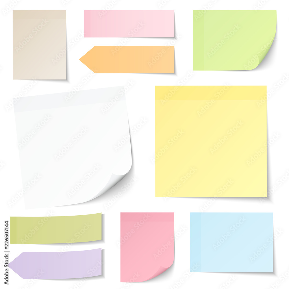 Fototapeta premium Stick Notes Collection