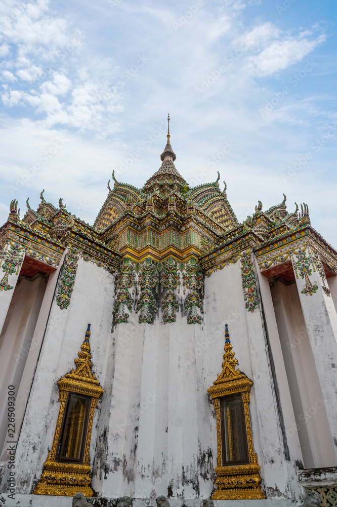 Details of pagoda at Wat Phra temple, Bangkok