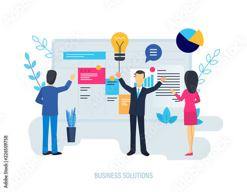 Business solutions, system of increase performance, planning, analysis financial indicator.