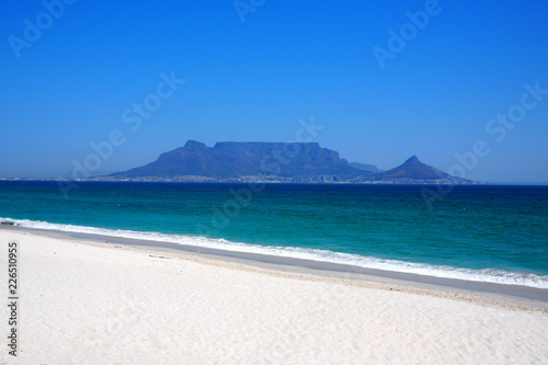 View across the bay to Table Mountain, Cape Town, South Africa