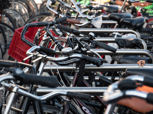 Bikes parking in Amsterdam - World capital of bicycle transportation.