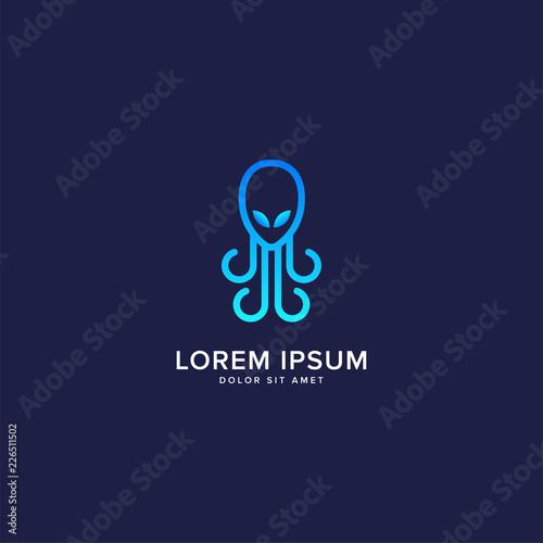 octopus alien logo