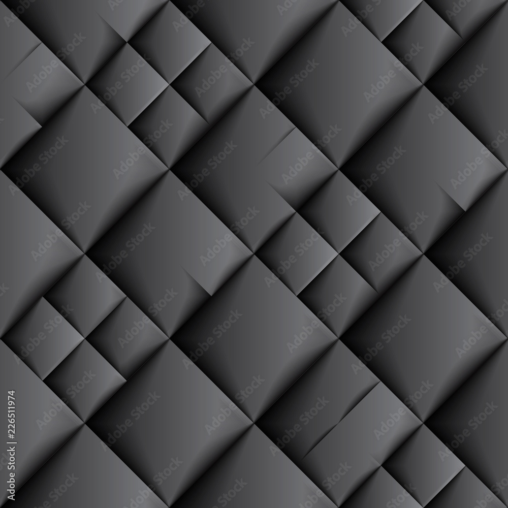 Seamless Black Tiles Pattern