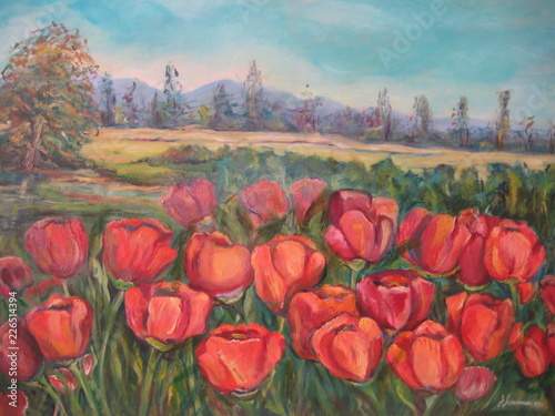 Tulips - Paint by Jaica Aizenman