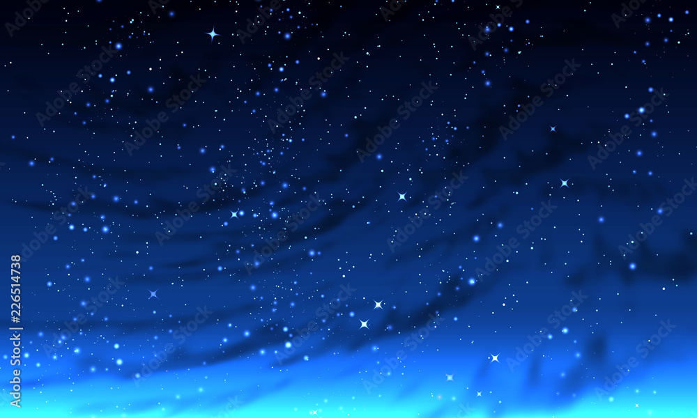 Abstract foggy night starry sky Abstract foggy night starry sky