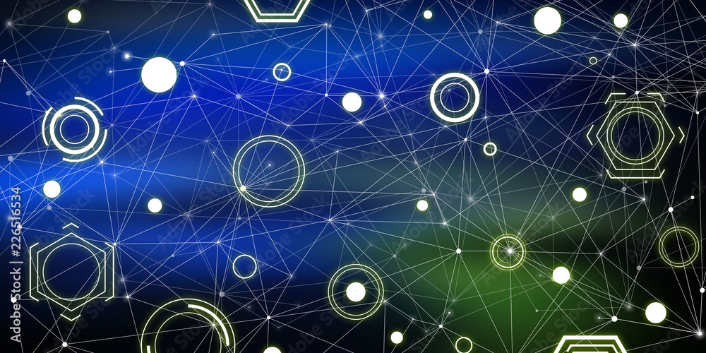 Obraz premium Concept of digital network