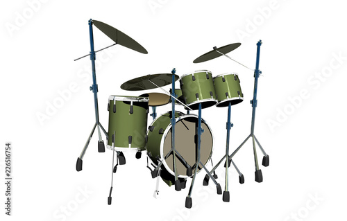 Schlagzeug im Keller
