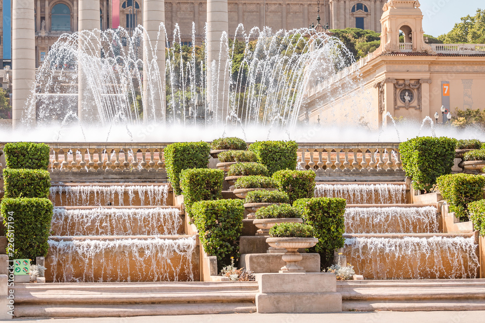 Magic Fountain of Montjuic in Barcelona