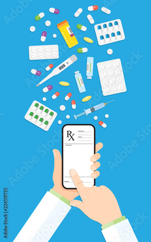 Online pharmacy concept