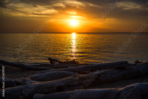 Sunset Landscape at Seaside