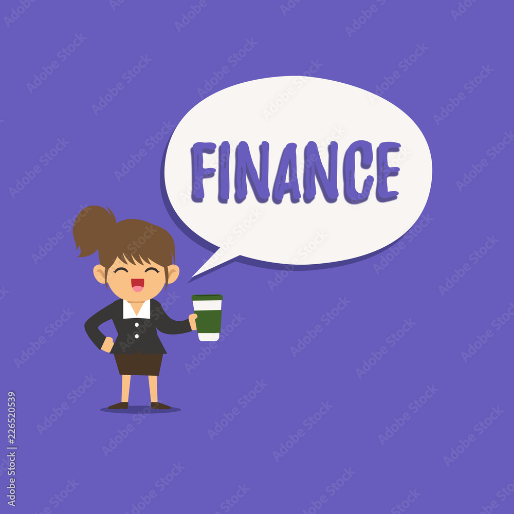 Text sign showing Finance. Conceptual photo Management of large government companies money amount Provide funds. Text sign showing Finance. Conceptual photo Management of large government companies money amount Provide funds.